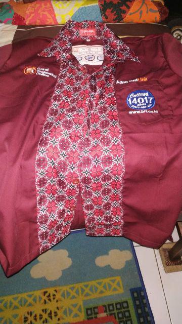 Baju Bengkel Agen Brilink Maroon Dan Pink