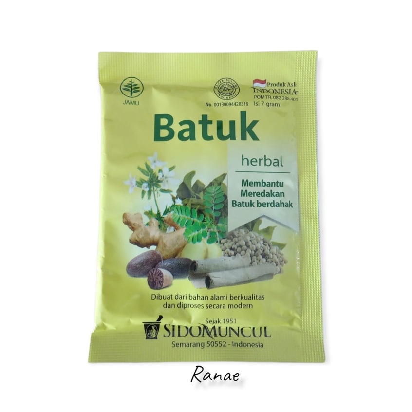 SACHET BATUK Herbal Sidomuncul - Membantu Meredakan Batuk Berdahak