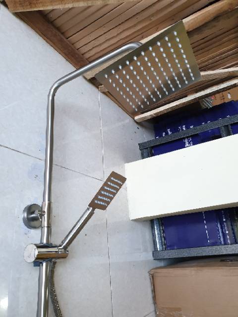 Shower tiang set coulomn stainless SUS304 panas dingin