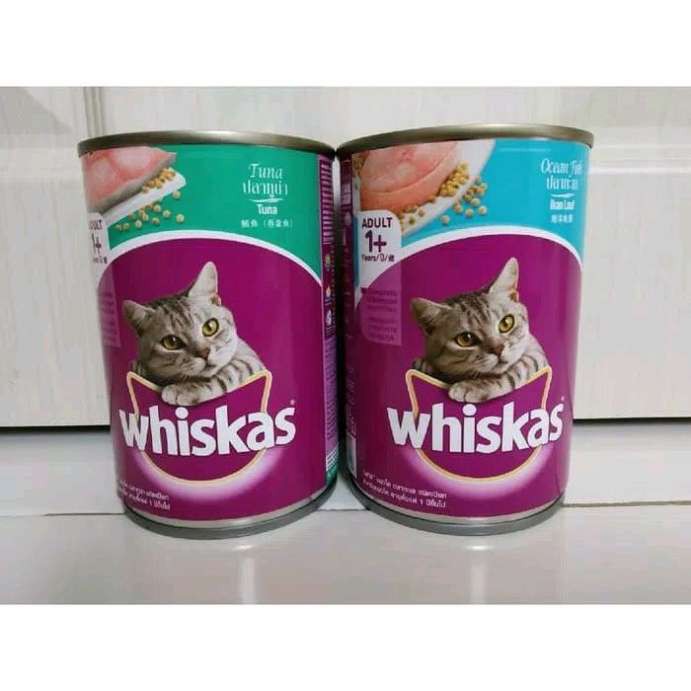 Whiskas Kaleng 400gr Tuna dan Ikan Laut Can 400 gr