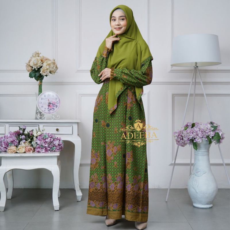 GAMIS BATIK MUSLIMAT NU SERAGAM BATIK NU