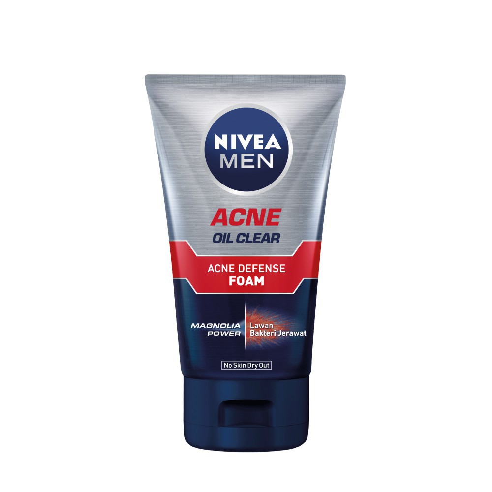 Nivea Men Acne Oil Clear Acne Defense Foam 100ml