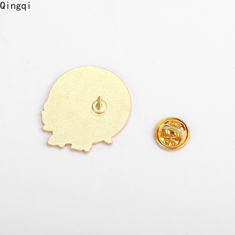 Bros Pin Enamel Bentuk Bunga Daisy Mawar Morning Glory Bahan Metal Untuk Pasangan