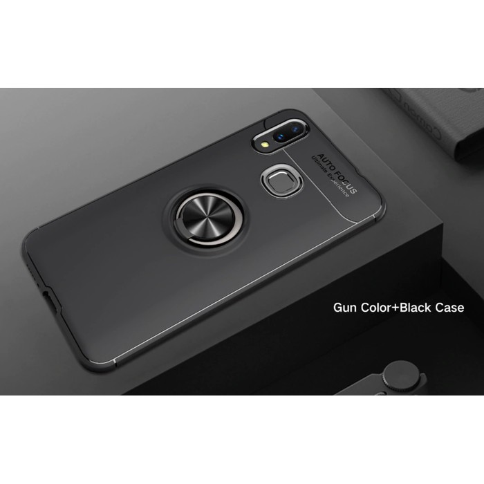Softcase Autofocus Ring Magnetic Case Cover Casing HP Vivo Y91 Y93 Y95