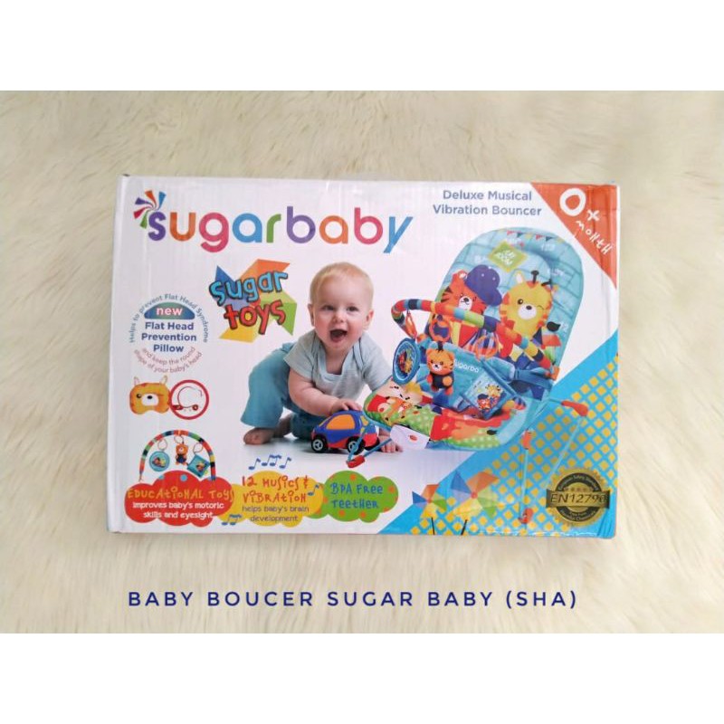 BOUNCER BAYI SUGAR BABY KURSI GETAR BAYI KURAI DUDUK BAYI AYUNAN BAYI