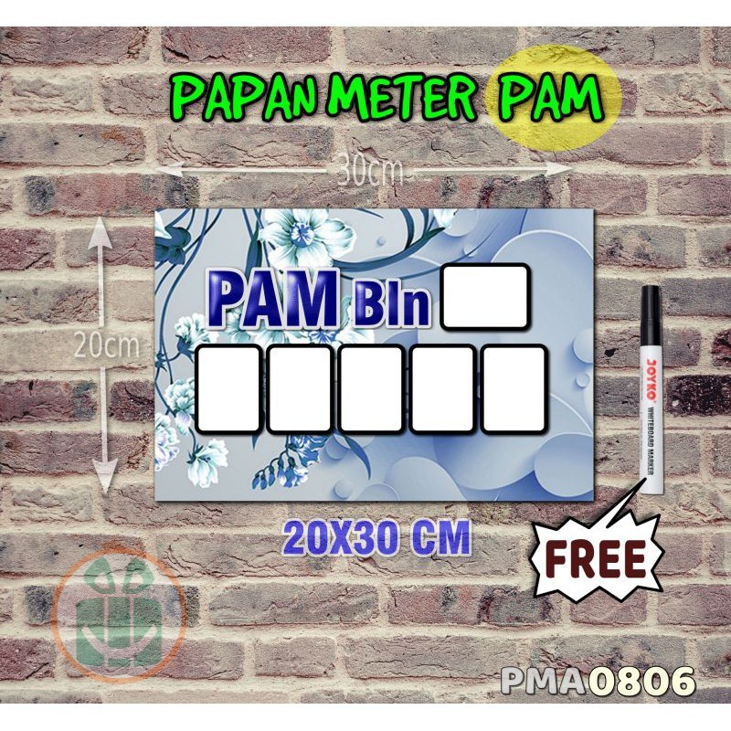 

SBC Papan Meter Listrik PLN PAM motif Unik - Flower 06