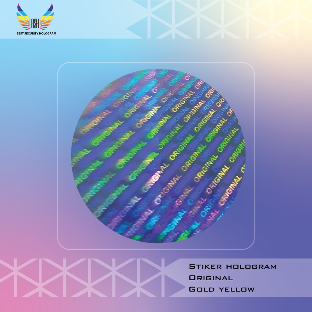 

stiker hologram original Diameter 2 cm