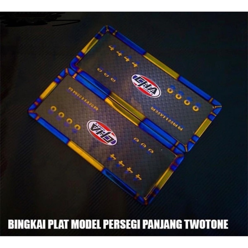 bingkai / tempat plat nomor twotone