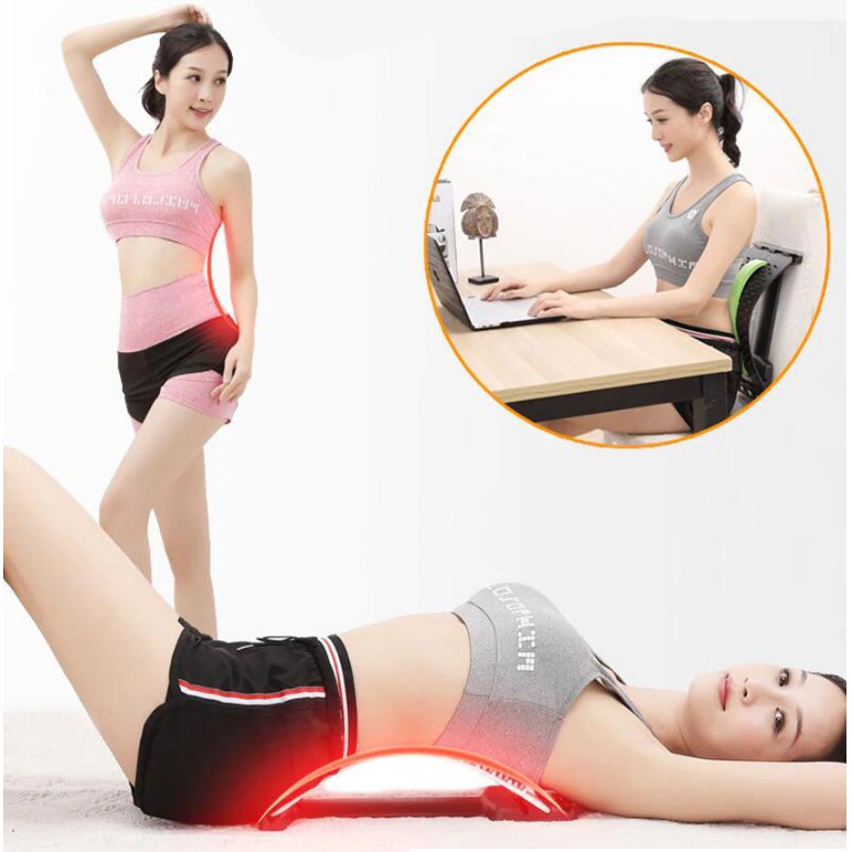 Terapi Tulang Punggung Pinggang Back Stretcher Posture Corrector Ligamen HNP Saraf Kejepit BACKCARE