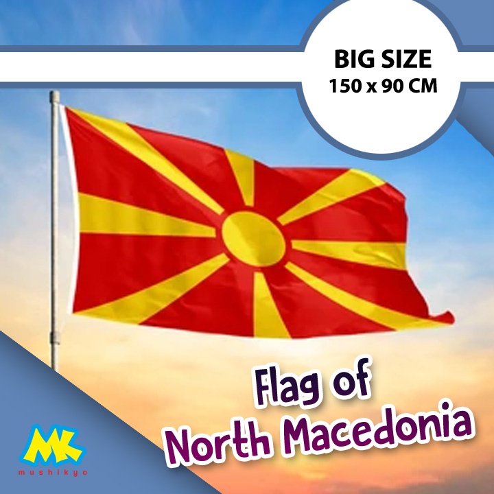 Bendera Makedonia / North Macedonia Big Flag