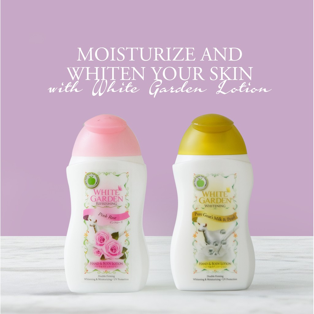 WHITE GARDEN Hand  Body  Lotion Pink Rose Whitening Kulit 