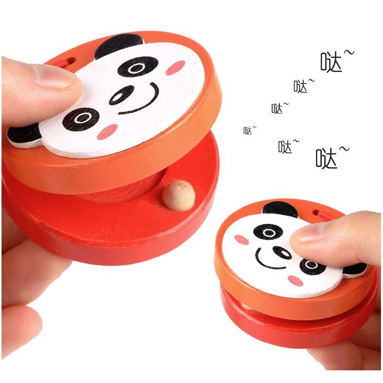 TweedyToys - Clapper Hewan - Mainan Musik Castanet Tepuk Kayu