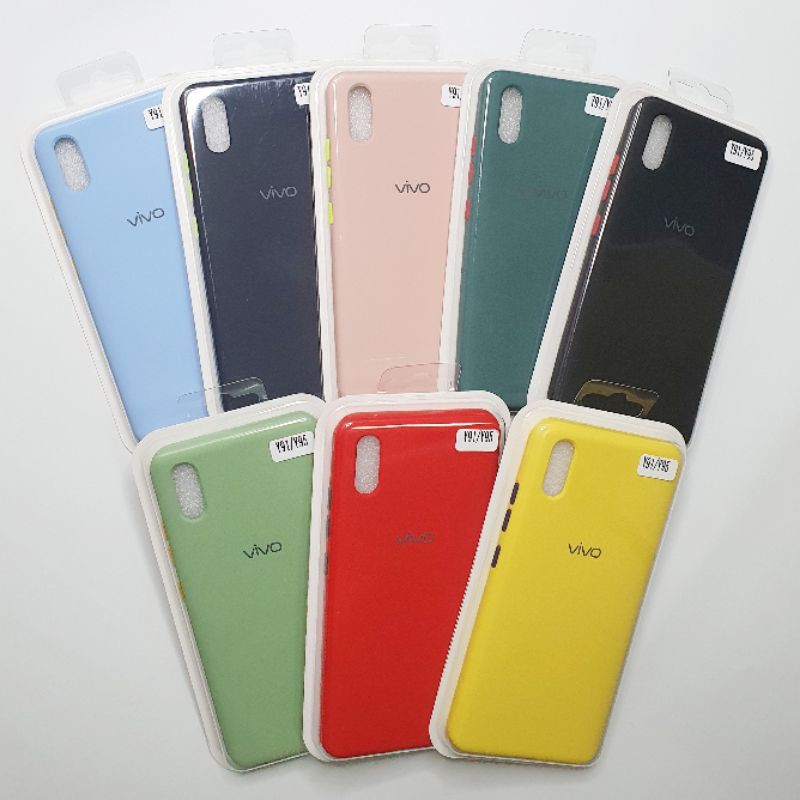 Vivo Y91C / Y1S / Y90 Macaron Tone Case / Silicone Macaron Colour Side button