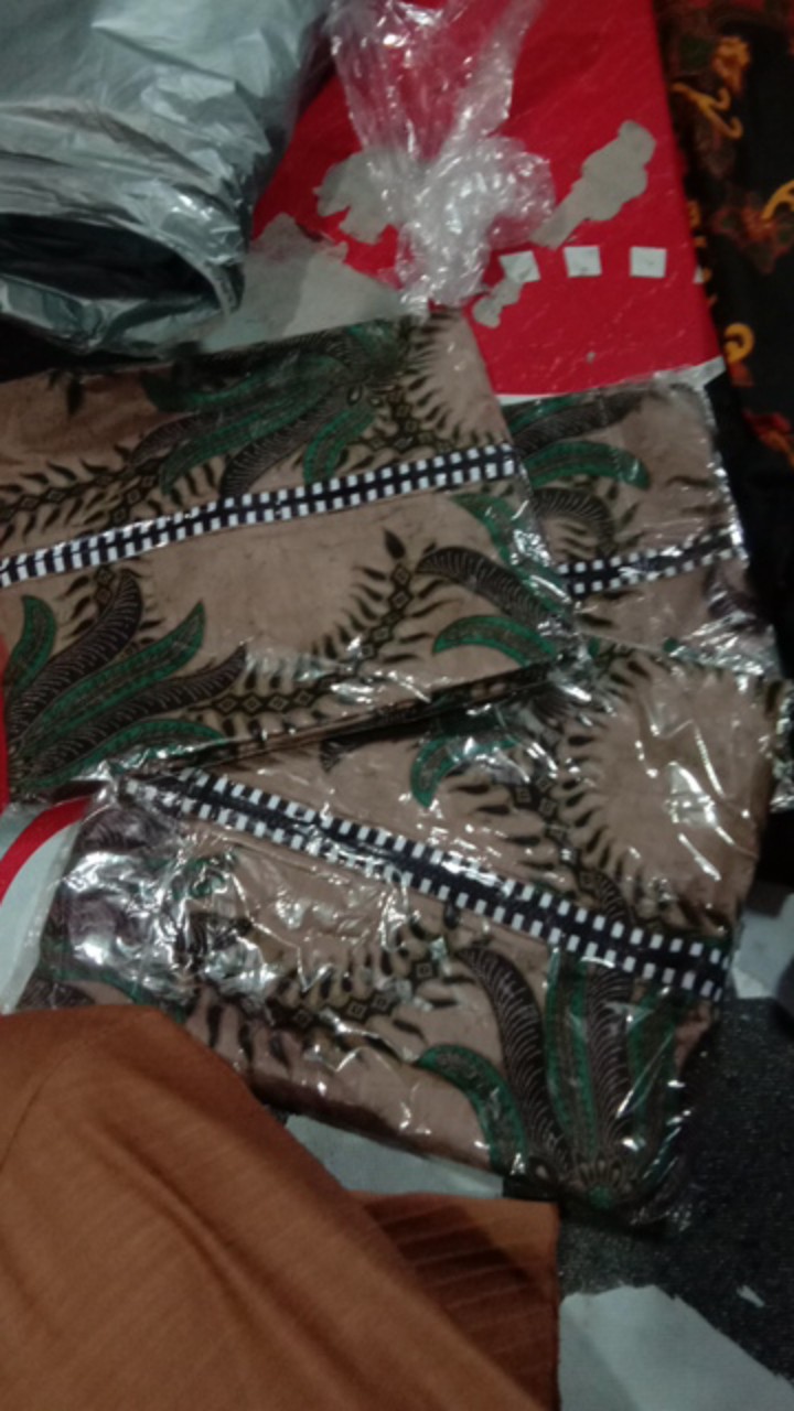 Tey-17 Batik Wanita Asj Sa Hrb026 Kenongo Kemeja Tosca Pendek