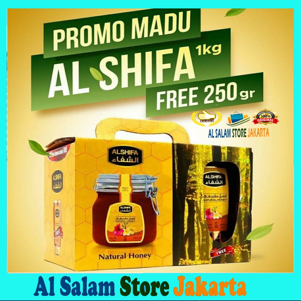 

Madu Alshifa 1000gr free 250gr Al Shifa 1 kg Kemasan Kawat 1kg Original 1000 gr gram Import Arab / PROMO MADU AL SYIFA 1 kg free 250 grm 100% MADU ASLI MURNI / MADU ARAB ORIGINAL / AL SHIFA /Asyifa 1kg free 250gr/ Madu Arab Murni ALSHIFA PAKET PROMO 1 Kg+