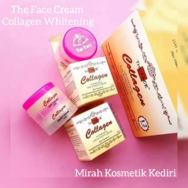 Face Cream Collagen Whitening / KRIM KOLAGEN PEMUTIH BPOM