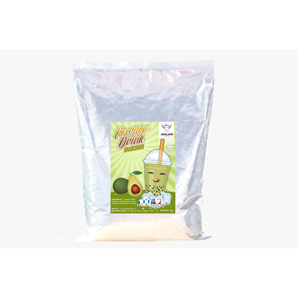 

Javaland Bubuk Minuman Rasa Avocado / Alpukat 500 gram - Regular Plain | Bubble Powder Drink Boba