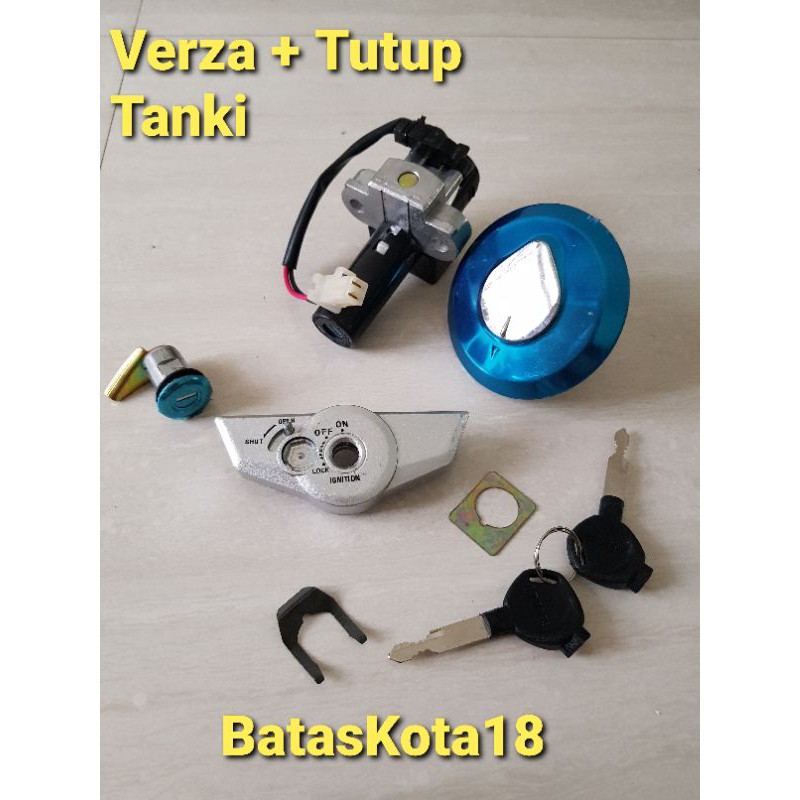 Kunci Kontak Set Key Set + Tutup Tanki Tengki Verza 150