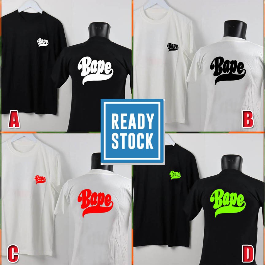 Kaos BAPE X COMME DES GARCON Tshirt Bape Logo