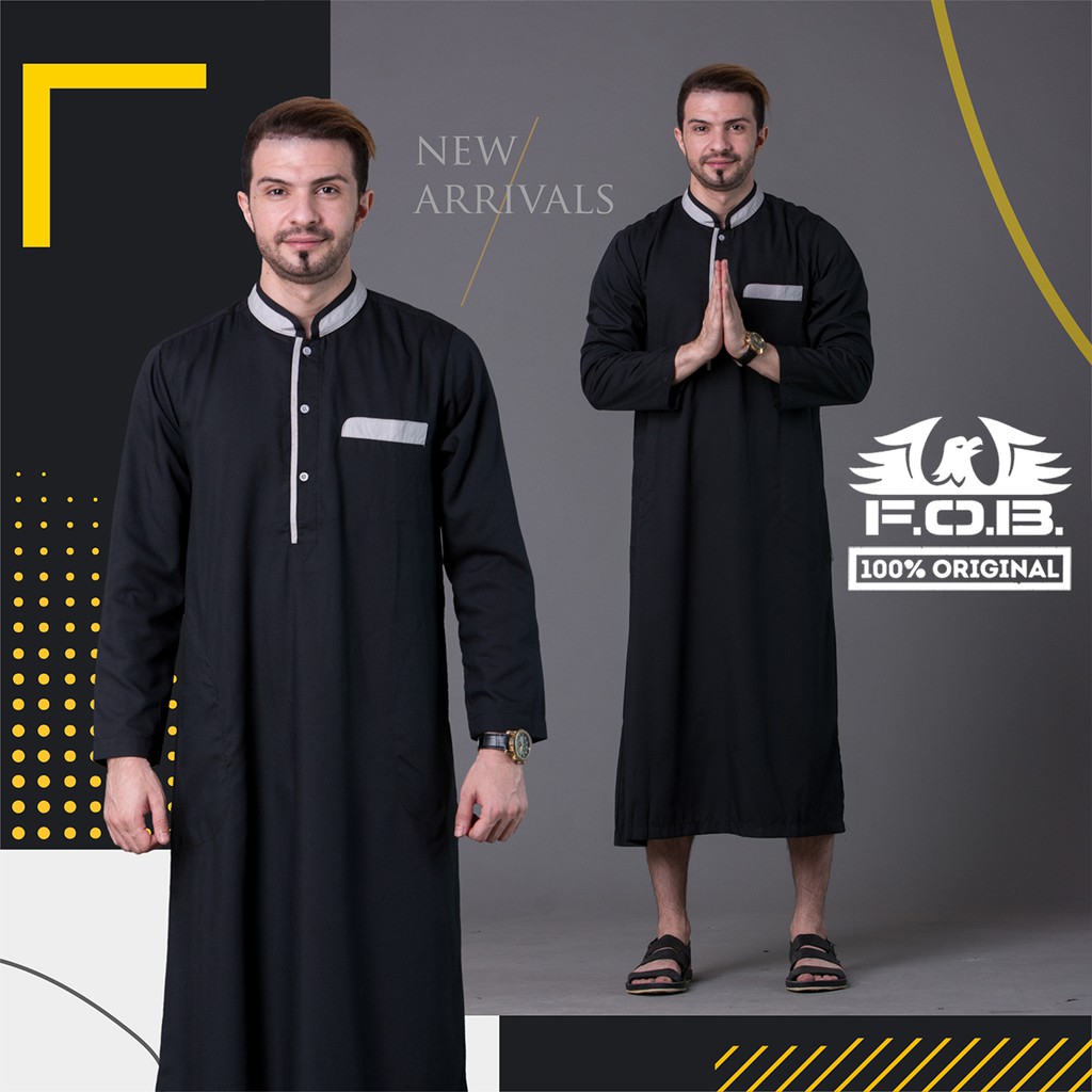 BAJU GAMIS CORDOBA HITAM / SAFIRA / ARRIJAL / ARABI / ADZKAR PREMIUM MERAH MARUN TERSEDIA 2 WARNA