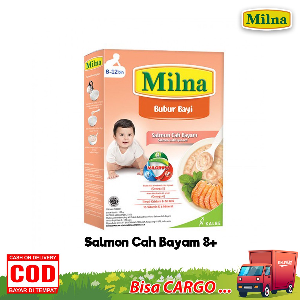 Milna Bubur Bayi Lanjutan 8 bulan + Bubur Bayi Instan 120 gram