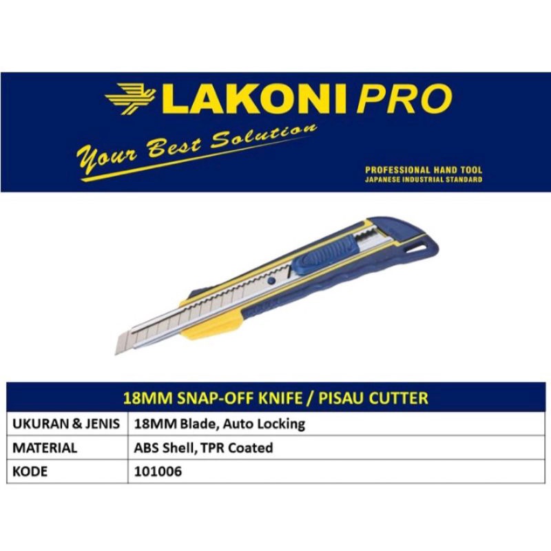 

LAKONI PRO - 101006 Cutter 18mm Utility Knife
