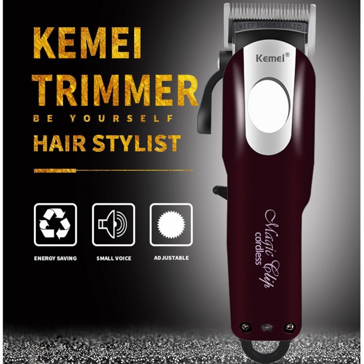 Mesin Cukur Rambut Kemei KM 2600 Rechargeable Alat Potong Rambut 100% Original Kemei