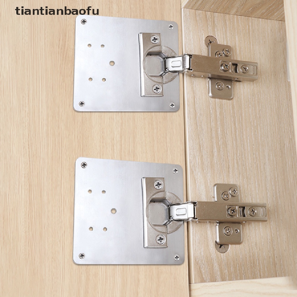 [tiantianbaofu] Hinge Repair Plate With Mounting Screws For Repairing Furniture Door Hinge Parts Boutique