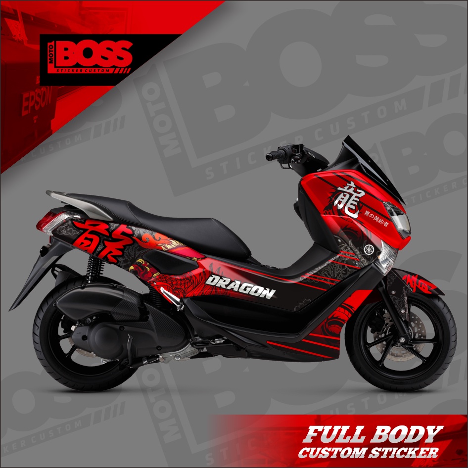 Decal Sticker Stiker Yamaha Nmax 2016 2017 2018 2019 Full Body Striping Full Body Nmax Old Stiker De