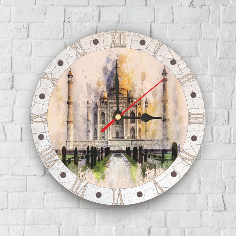 Jam Dinding Shabby Chic / Wall Clock dengan Design unik-JS10