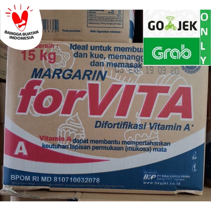 

Mentega Forvita 15kg Margarin / margarine 15 KG - Gosend Only