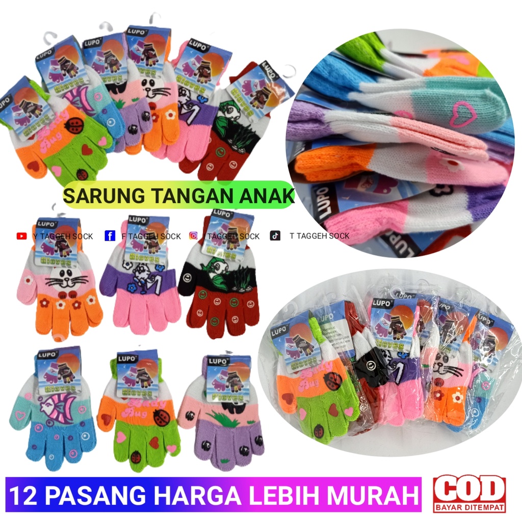 Ada grosir murah | SARUNG TANGAN ANAK ANAK / SARUNG TANGAN ANAK PEREMPUAN USIA 5-12 TAHUN