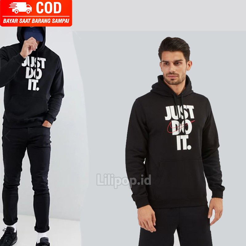 Lilipop.id  Sweater Pria JDI Just Do it Hoodie Jumper Outwear