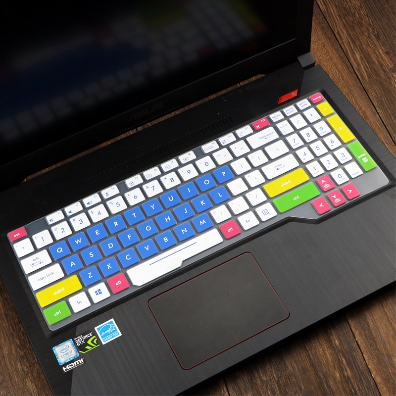 For 15.6 Inches ASUS FX63VD7700 Soft Ultra-thin Silicone Laptop Keyboard Cover Protector