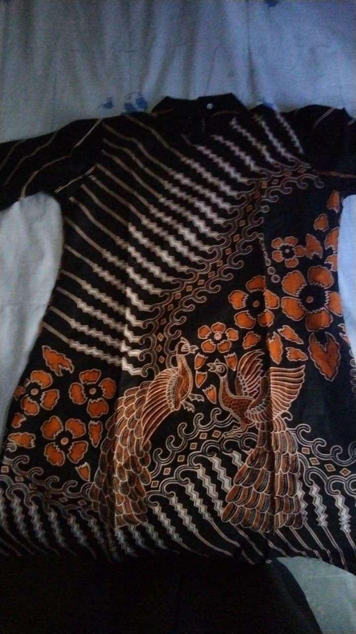 Batik Couple Keluarga Sania Ruffle Ori Ndoro Jowi Dnt Motif Gemek