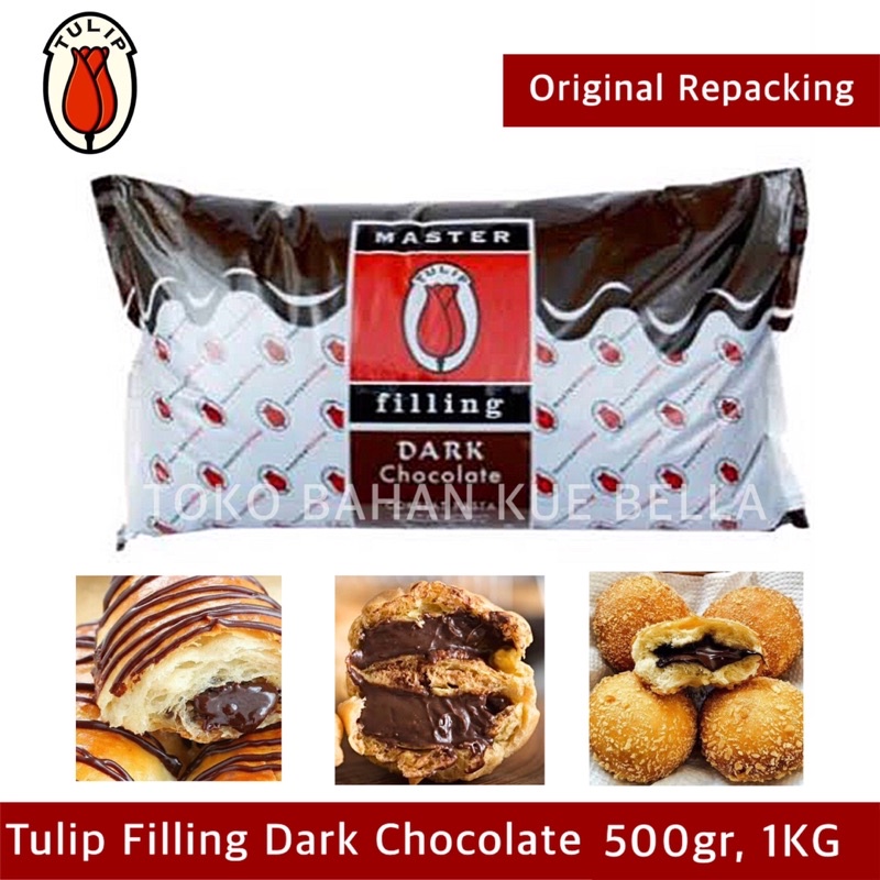 

TULIP FILLING DARK CHOCOLATE 500GR / 250GR (REPACK) Selai Coklat Pasta