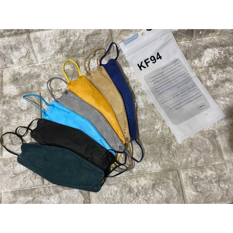 (Murah)Masker KF 94 warna campur/masker Branded tebal 10pcs