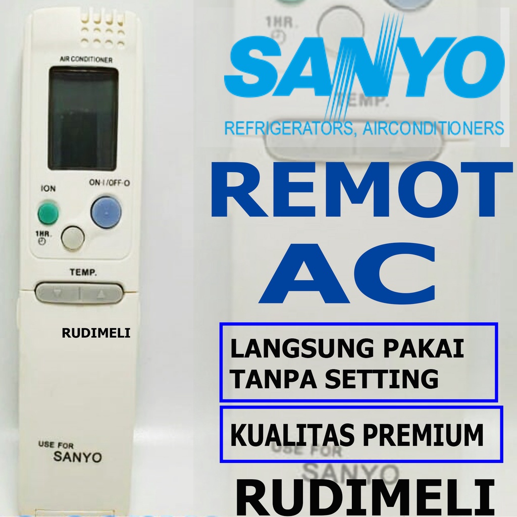 REMOTE AC / REMOT AC SANYO TANPA SETTING/ LANGSUNG PAKAI