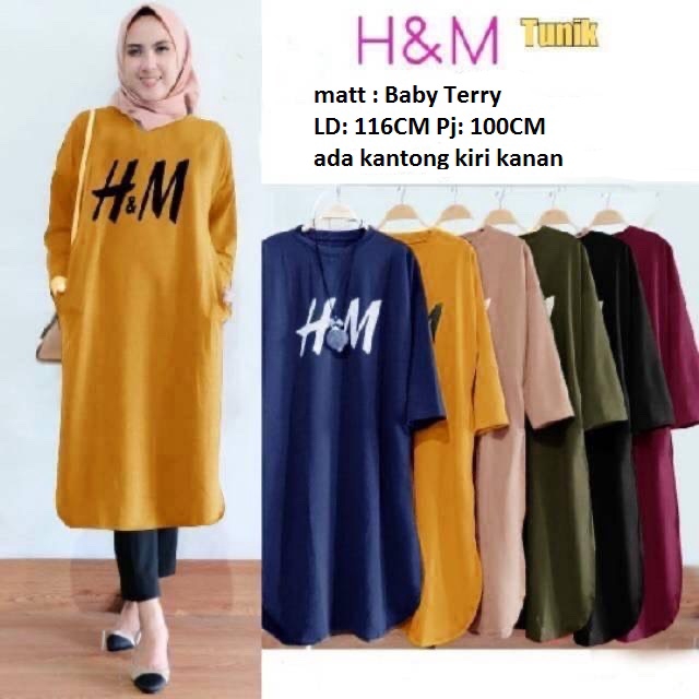 TUNIK MAMA HM | ADA KANTONG KIRI KANAN - BIG SIZE