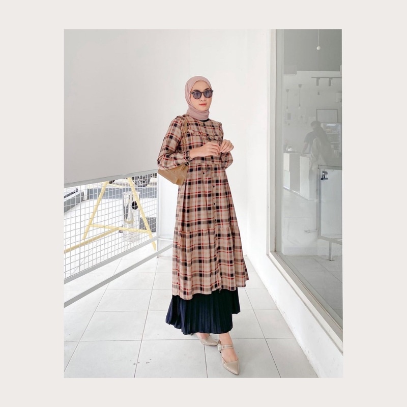 Widi Dress Midi Tunik Premiun