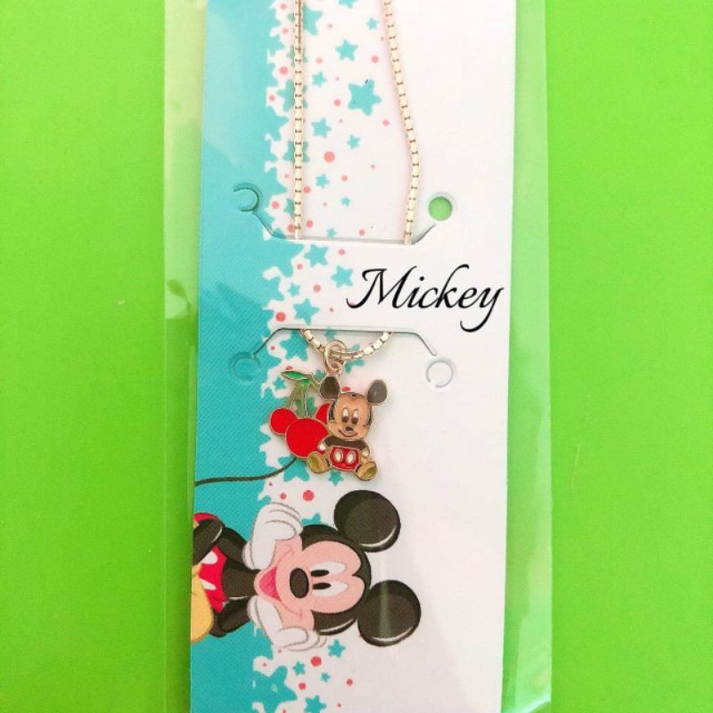 Kalung dan gelang bangle anak baby mickey minnie daisy donald cherry strawberry apel UBS 8K 9K