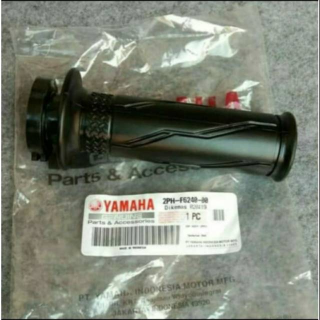 HANDGRIP KANAN AEROX LEXI SOUL GT MIO M3 ASLI ORIGINAL YAMAHA 2PH F6240 00