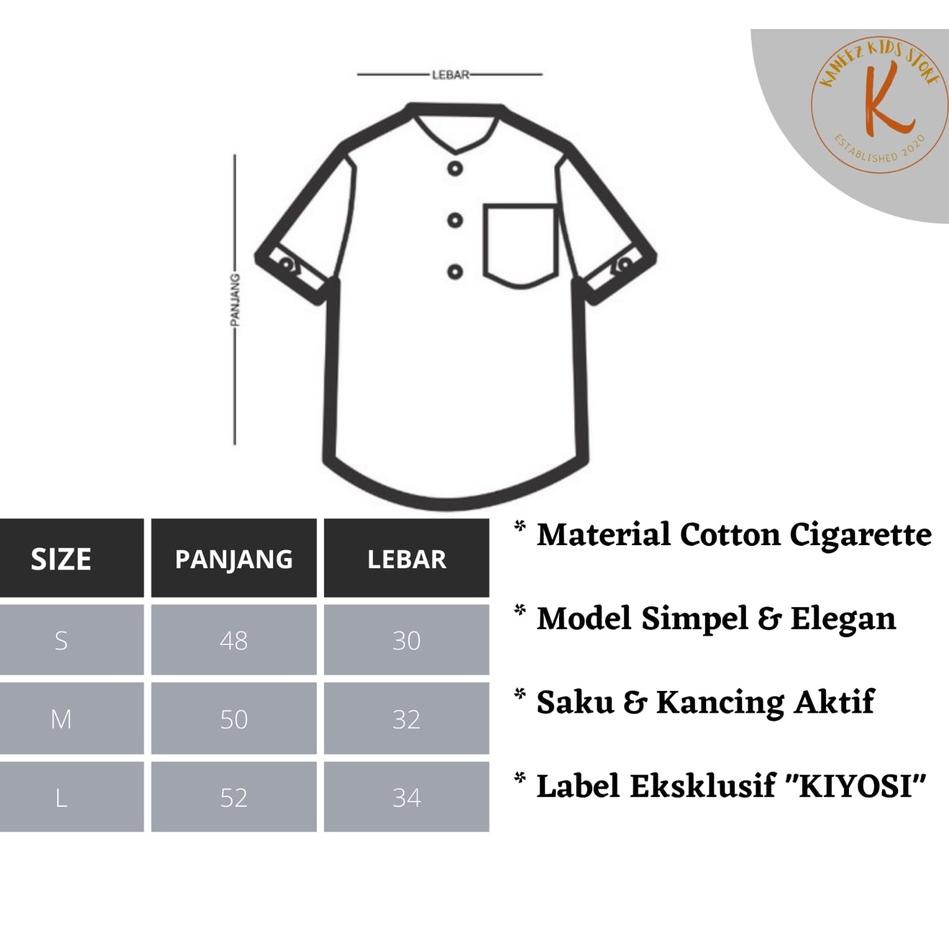 Kiyosi Baju Koko Anak Premium Kemeja Kurta Laki Laki Usia 1-4 Tahun [KD.01Jl22ᴹ]