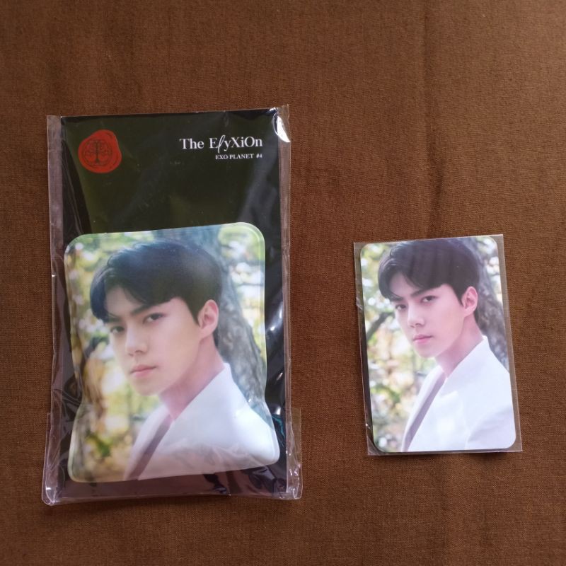OFFICIAL SET PHOTOCARD EXO SEHUN ELYXION HAND WARMER