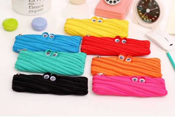 

Tempat kotak pensil lucu dengan zipper dan mata-mataan - ksy054