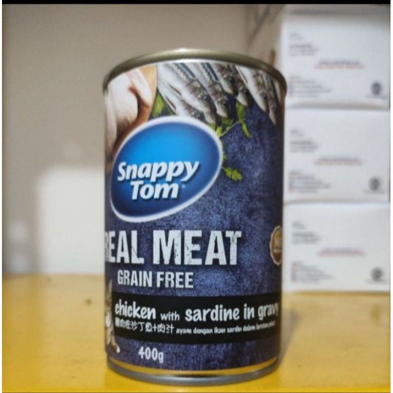 snappy tom 400gr chiken with sardine in gravy