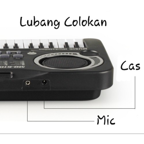 [MS]Piano Elektronik 61 Keys / Keyboard Electronic 61 Keys Lengkap Mic Dan Charger