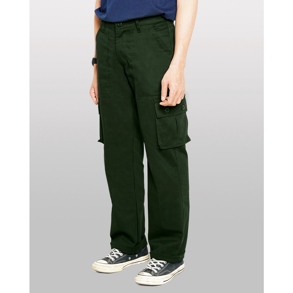 PLAIN AS DAY - TOBEY CARGO PANTS - ARMY