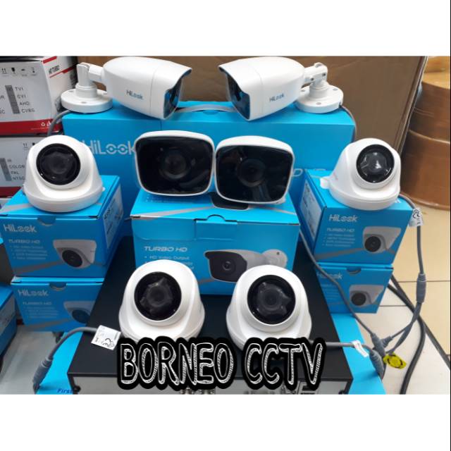 Paket kamera cctv hilook 8ch 2mp 1080p full hd +hdd 1tera komplit
