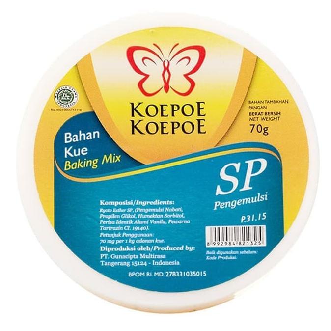 

koepoe Koepoe SP / Bahan Kue SP / Pengemulsi / Baking Mix 70g STOK TERBATAS Kode 138